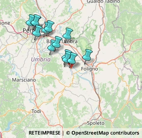 Mappa Via Santissima Annunziata, 06031 Bevagna PG, Italia (13.91231)