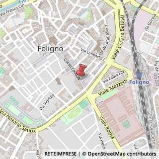 Mappa Corso Camillo Benso Conte di Cavour, 84, 06034 Foligno, Perugia (Umbria)