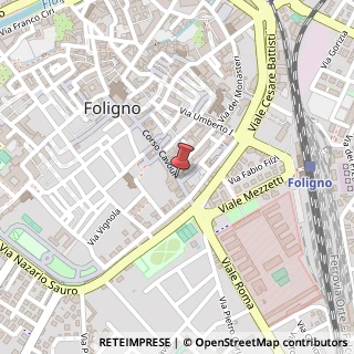 Mappa Corso Cavour,  84, 06034 Foligno, Perugia (Umbria)
