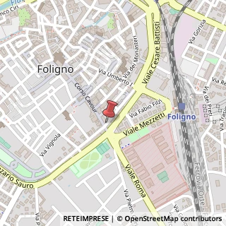 Mappa LE MONELLE DI MORESSONI MARCO, ANG. PORTA ROMANA, Via Guglielmo Oberdan, 06034 Foligno PG, Italia, 06034 Foligno, Perugia (Umbria)