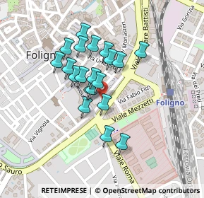 Mappa ANG. PORTA ROMANA, 06034 Foligno PG, Italia (0.1735)