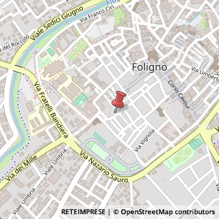 Mappa Via Giuseppe Mazzini, 100, 06034 Foligno, Perugia (Umbria)