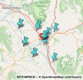 Mappa Via Monte Citerna, 06034 Foligno PG, Italia (5.382)
