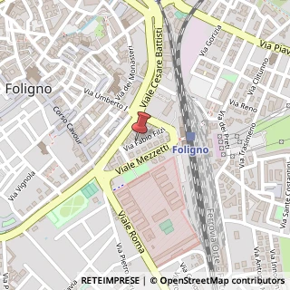 Mappa Via Fabio Filzi, 3, 06034 Foligno, Perugia (Umbria)
