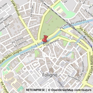 Mappa Via Augusto Bolletta, 29, 06034 Foligno, Perugia (Umbria)