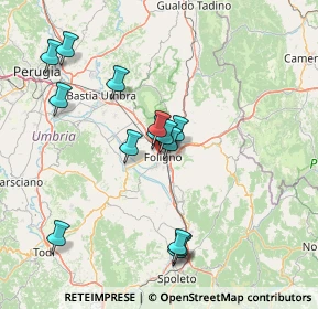 Mappa Via dei Villini, 06034 Foligno PG, Italia (14.68571)