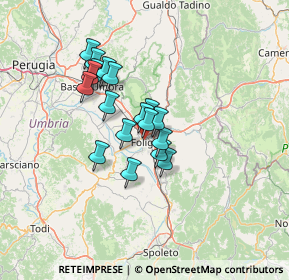 Mappa Via dei Villini, 06034 Foligno PG, Italia (10.31278)