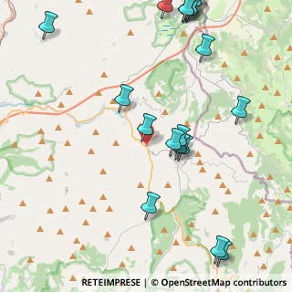 Mappa Via dei Ponticelli, 06030 Sellano PG, Italia (5.922)