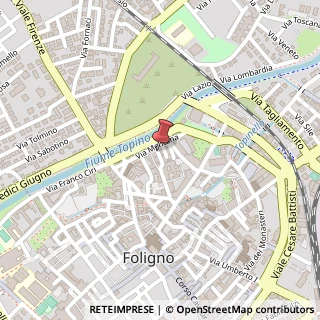 Mappa Via San Giovanni Battista, 3, 06034 Foligno, Perugia (Umbria)
