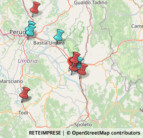 Mappa SR316, 06034 Foligno PG, Italia (14.25909)
