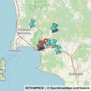Mappa SS 1 Via Aurelia, 58024 Massa Marittima GR, Italia (8.36692)