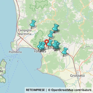 Mappa SS 1 Via Aurelia, 58024 Massa Marittima GR, Italia (8.625)