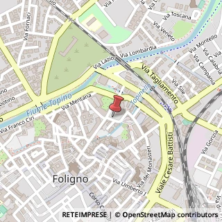 Mappa Via dei Molini, 1, 06034 Foligno, Perugia (Umbria)