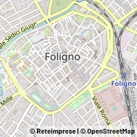 Mapa Foligno