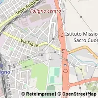 Mapa Foligno