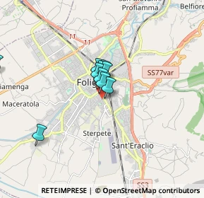 Mappa Via Cave Ardeatine, 06034 Foligno PG, Italia (1.50909)