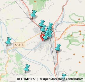 Mappa Largo Marchisiellio, 06034 Foligno PG, Italia (3.55818)