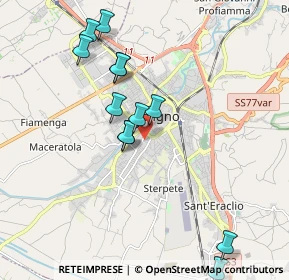 Mappa Via Guglielmo Ferrero, 06034 Foligno PG, Italia (2.01083)