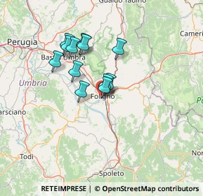 Mappa Via Guglielmo Ferrero, 06034 Foligno PG, Italia (11.02667)
