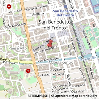 Mappa Via Francesco Crispi, 59, 63074 San Benedetto del Tronto, Ascoli Piceno (Marche)