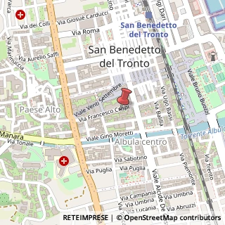 Mappa Via Francesco Crispi, 74, 63074 San Benedetto del Tronto, Ascoli Piceno (Marche)