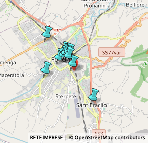 Mappa Via Torino, 06034 Foligno PG, Italia (1.05538)