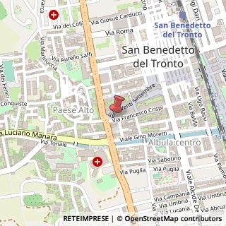 Mappa Via Francesco Crispi, 5, 63074 San Benedetto del Tronto, Ascoli Piceno (Marche)