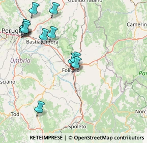 Mappa Via Rubicone, 06034 Foligno PG, Italia (19.56385)