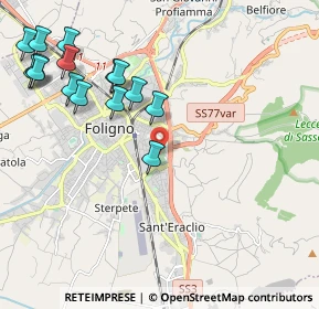 Mappa Via Rubicone, 06034 Foligno PG, Italia (2.58333)