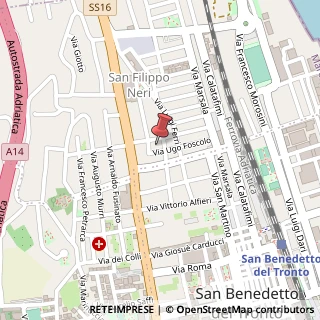Mappa Via Ugo Foscolo, 1, 63074 San Benedetto del Tronto, Ascoli Piceno (Marche)