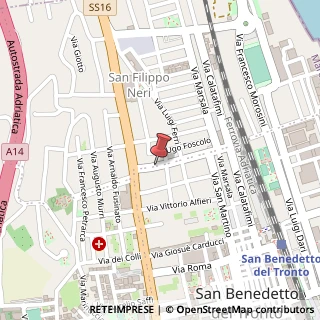 Mappa V. Manzoni, 12, 63074 San Benedetto del Tronto, Ascoli Piceno (Marche)