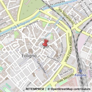 Mappa Via Giuseppe Garibaldi, 66, 06034 Foligno, Perugia (Umbria)