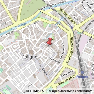 Mappa Via Garibaldi, 82, 06034 Foligno, Perugia (Umbria)