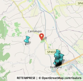 Mappa Via Montarone, 06031 Bevagna PG, Italia (2.717)