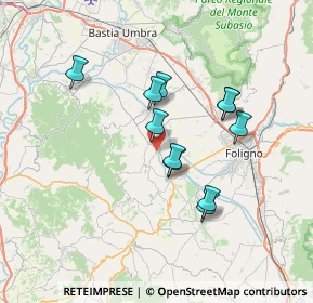 Mappa Via Montarone, 06031 Bevagna PG, Italia (6.11636)