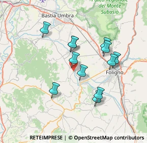Mappa Via Montarone, 06031 Bevagna PG, Italia (6.55083)