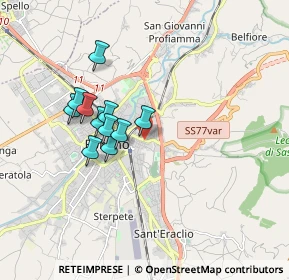 Mappa Via Tevere, 06034 Foligno PG, Italia (1.47273)
