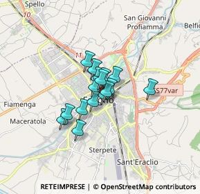 Mappa Piazza Pietro Ubaldi, 06034 Foligno PG, Italia (0.91563)