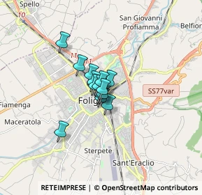 Mappa Via Garibaldi, 06034 Foligno PG, Italia (0.74571)