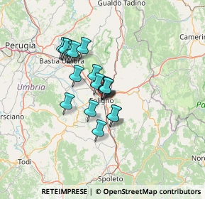 Mappa Via Garibaldi, 06034 Foligno PG, Italia (9.90526)