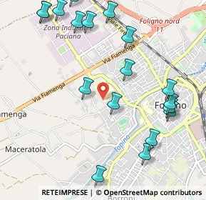 Mappa Via Monsignor Luigi Novarese, 06034 Foligno PG, Italia (1.32833)