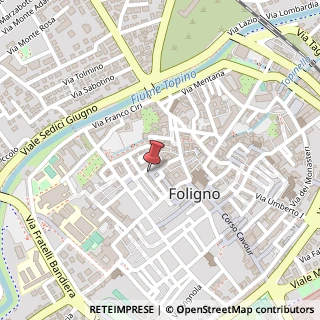 Mappa Piazza del Grano, 16, 06034 Foligno, Perugia (Umbria)