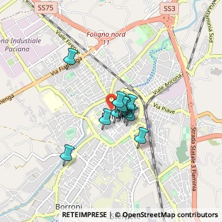 Mappa Via di Piazza del Grano, 06034 Foligno PG, Italia (0.51917)