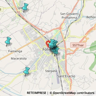 Mappa Via di Piazza del Grano, 06034 Foligno PG, Italia (1.38545)