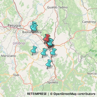 Mappa Via di Piazza del Grano, 06034 Foligno PG, Italia (8.70583)