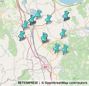 Mappa Via Belvedere, 06062 Città della Pieve PG, Italia (7.55563)