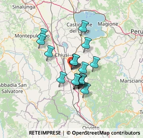 Mappa Via La Trova, 06062 Città della Pieve PG, Italia (9.44889)