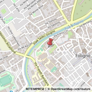 Mappa Via Isola Bella, 18, 06034 Foligno, Perugia (Umbria)