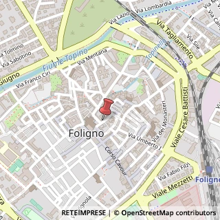 Mappa Via Bagni,  2, 06034 Foligno, Perugia (Umbria)