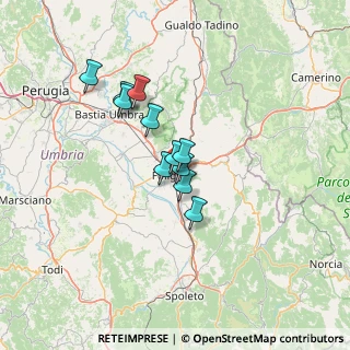 Mappa Via Trasimeno, 06034 Foligno PG, Italia (9.81818)